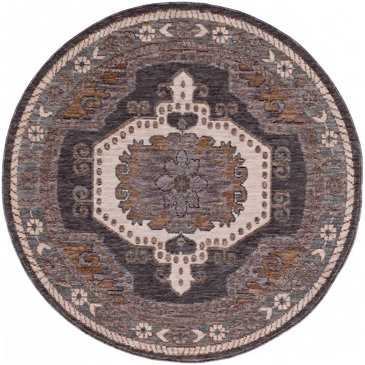 Detail image of 5' x 5' Grand Tradition Round Rug