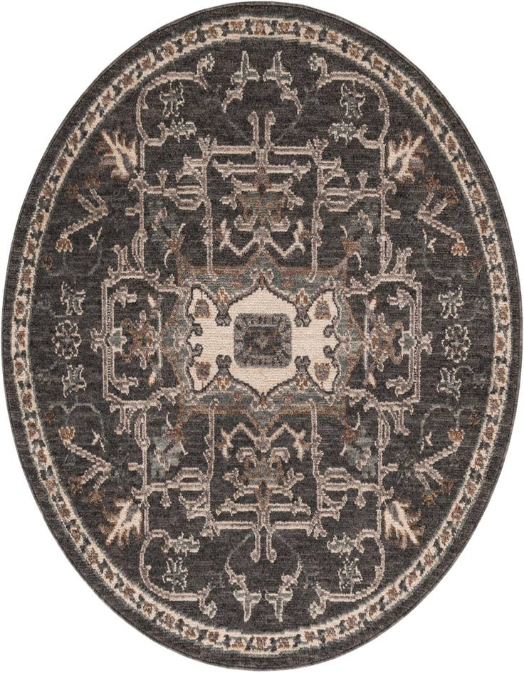 Detail image of 5' x 5' Grand Tradition Round Rug