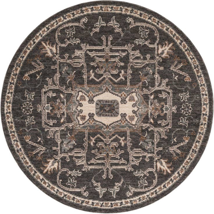 Detail image of 5' x 5' Grand Tradition Round Rug