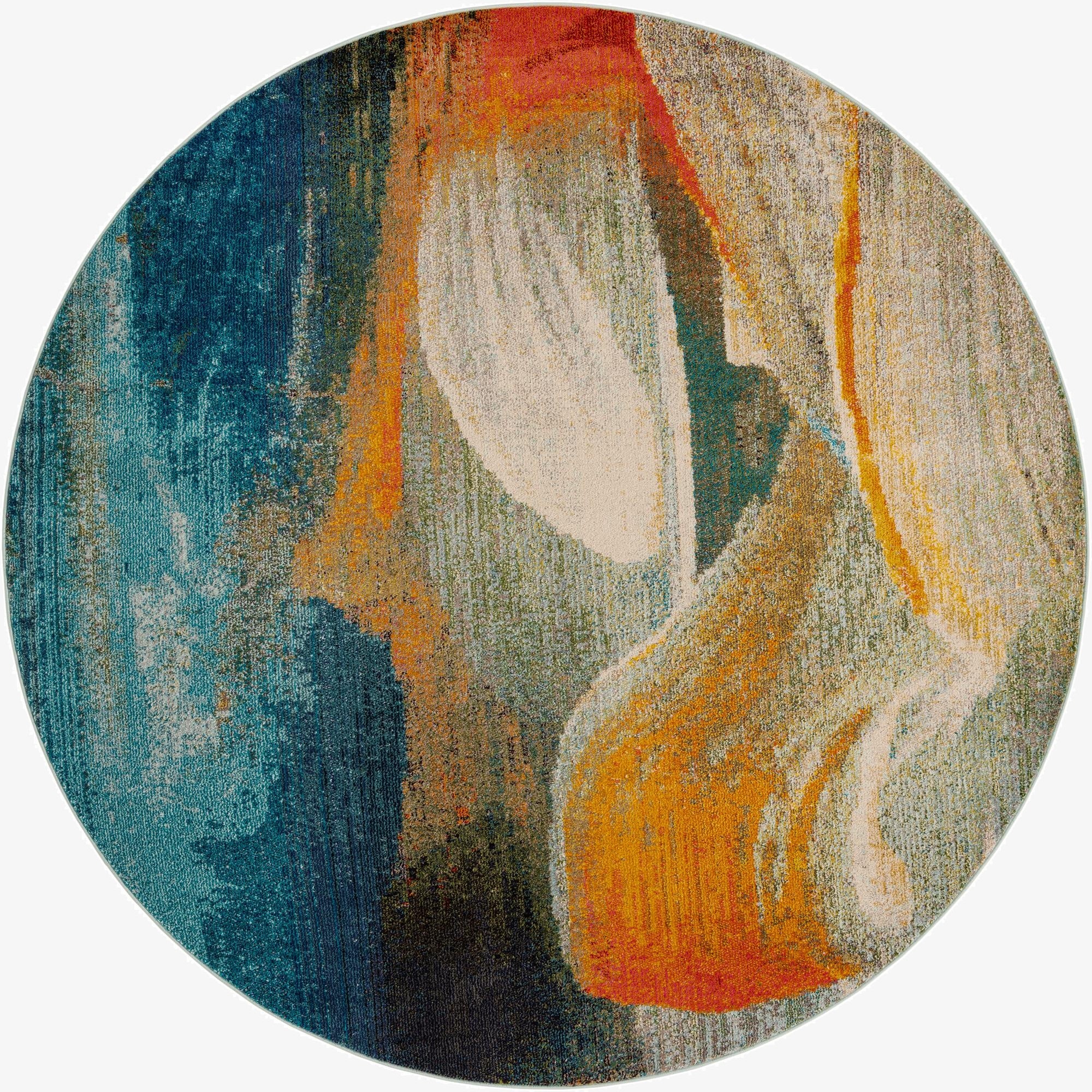 7' 10 x 7' 10  Washable Haerfest Round Rug