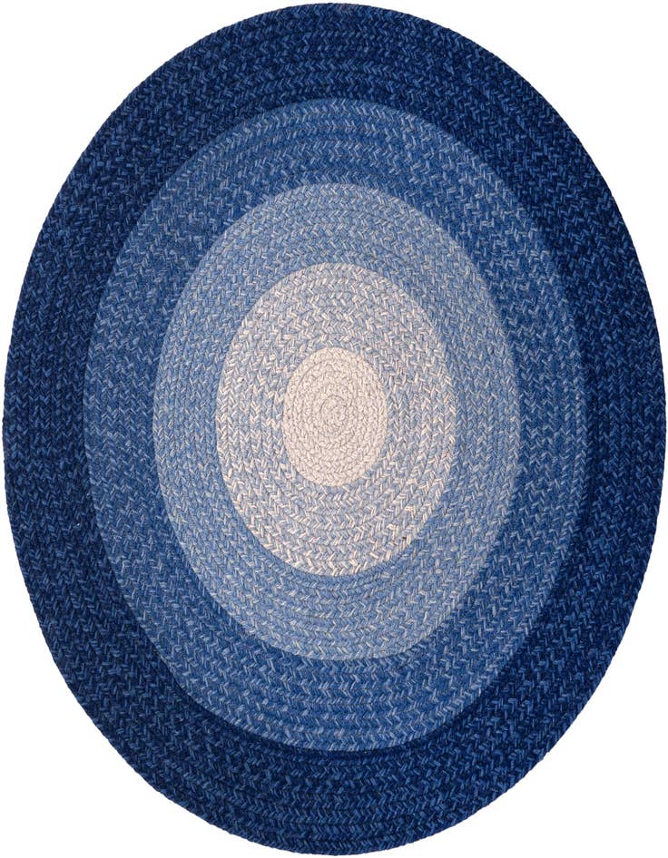 Detail image of 3' 1 x 3' 1  Hand Hand Braided Wool Round Rug
