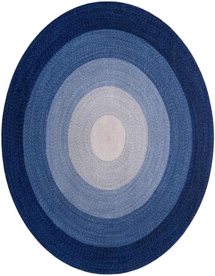 Detail image of 7' 10 x 7' 10 Handmade Hand Braided Wool Round Rug
