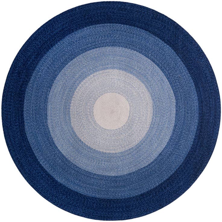 Detail image of 7' 10 x 7' 10 Handmade Hand Braided Wool Round Rug