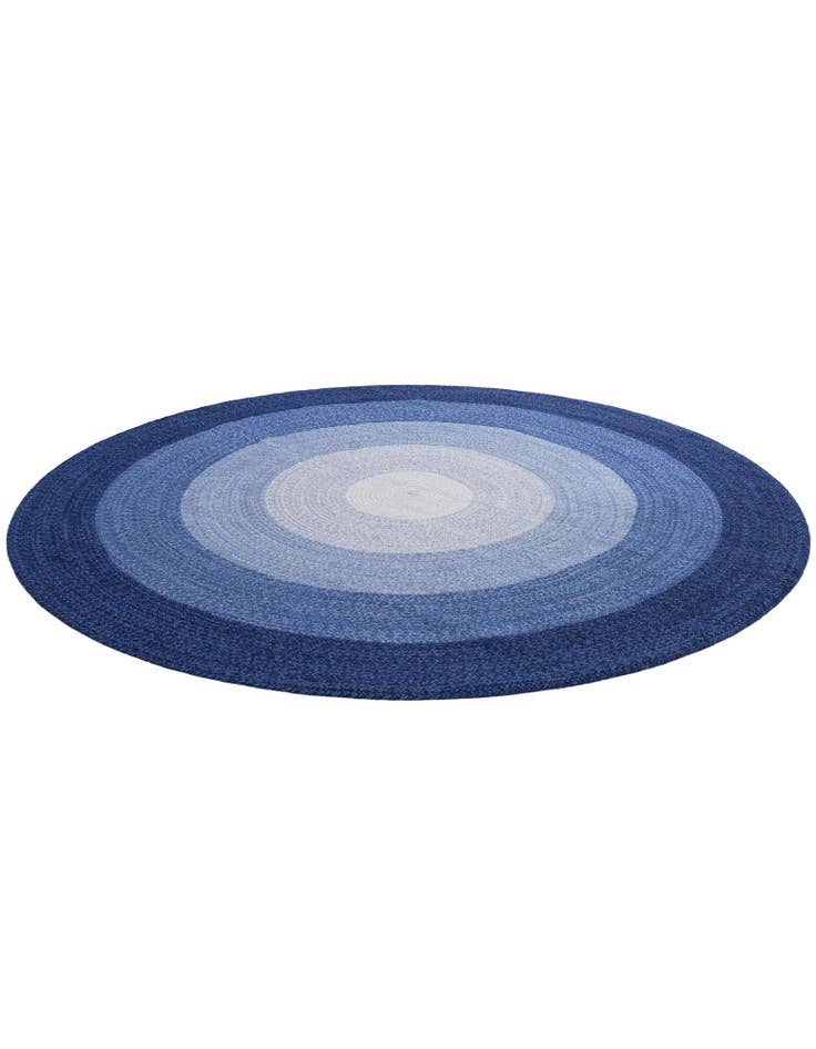 Detail image of 7' 10 x 7' 10 Handmade Hand Braided Wool Round Rug