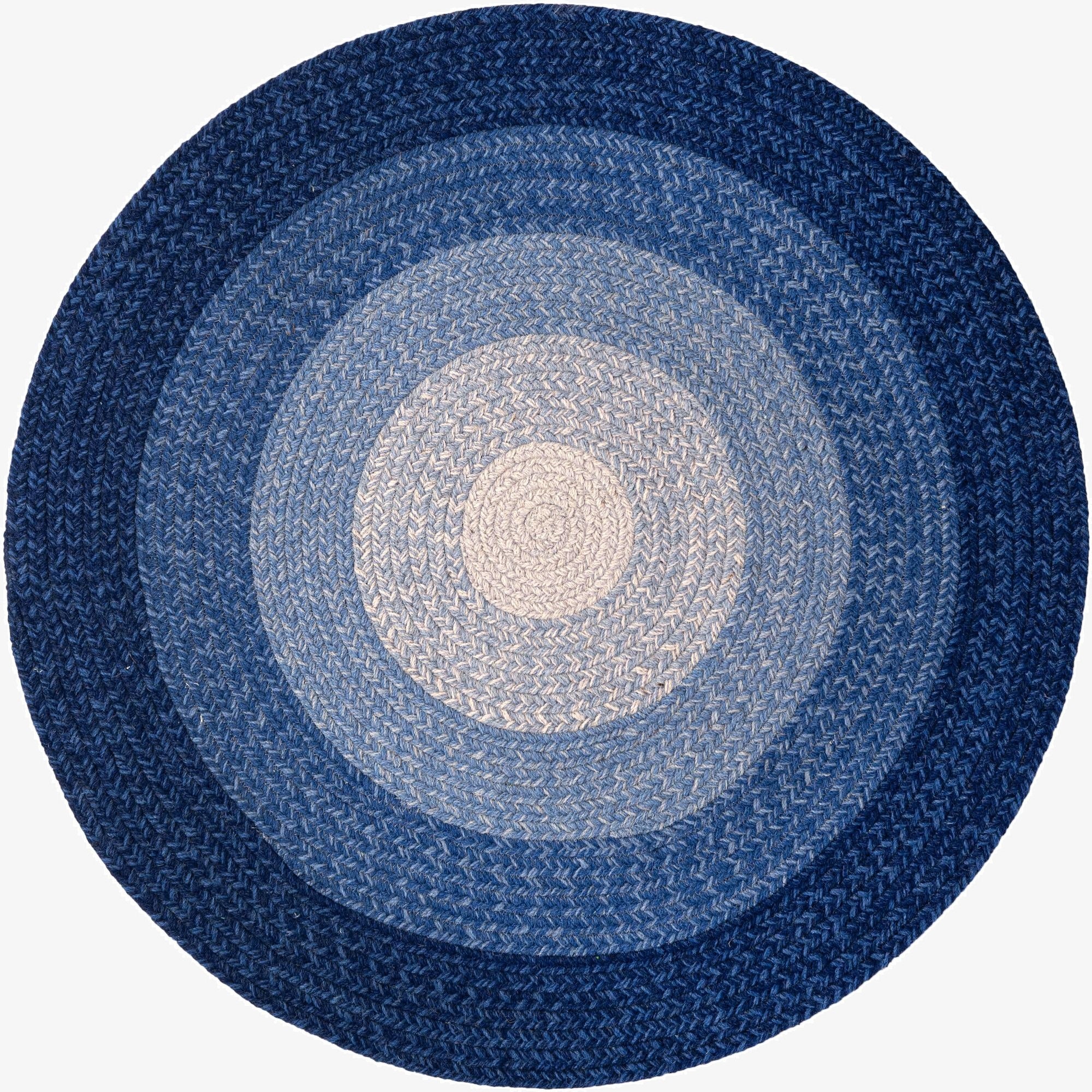 3' 1 x 3' 1  Hand Hand Braided Wool Round Rug