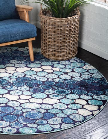6' x 6' Washable Hyacinth Round Rug