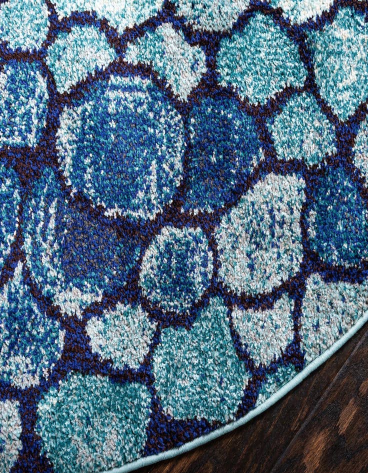 Detail image of 8' x 8' Washable Hyacinth Round Rug