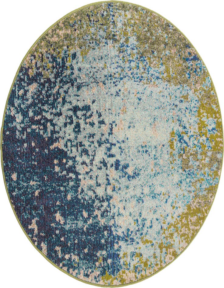 Detail image of 3' 3 x 3' 3 Washable Hyacinth Round Rug