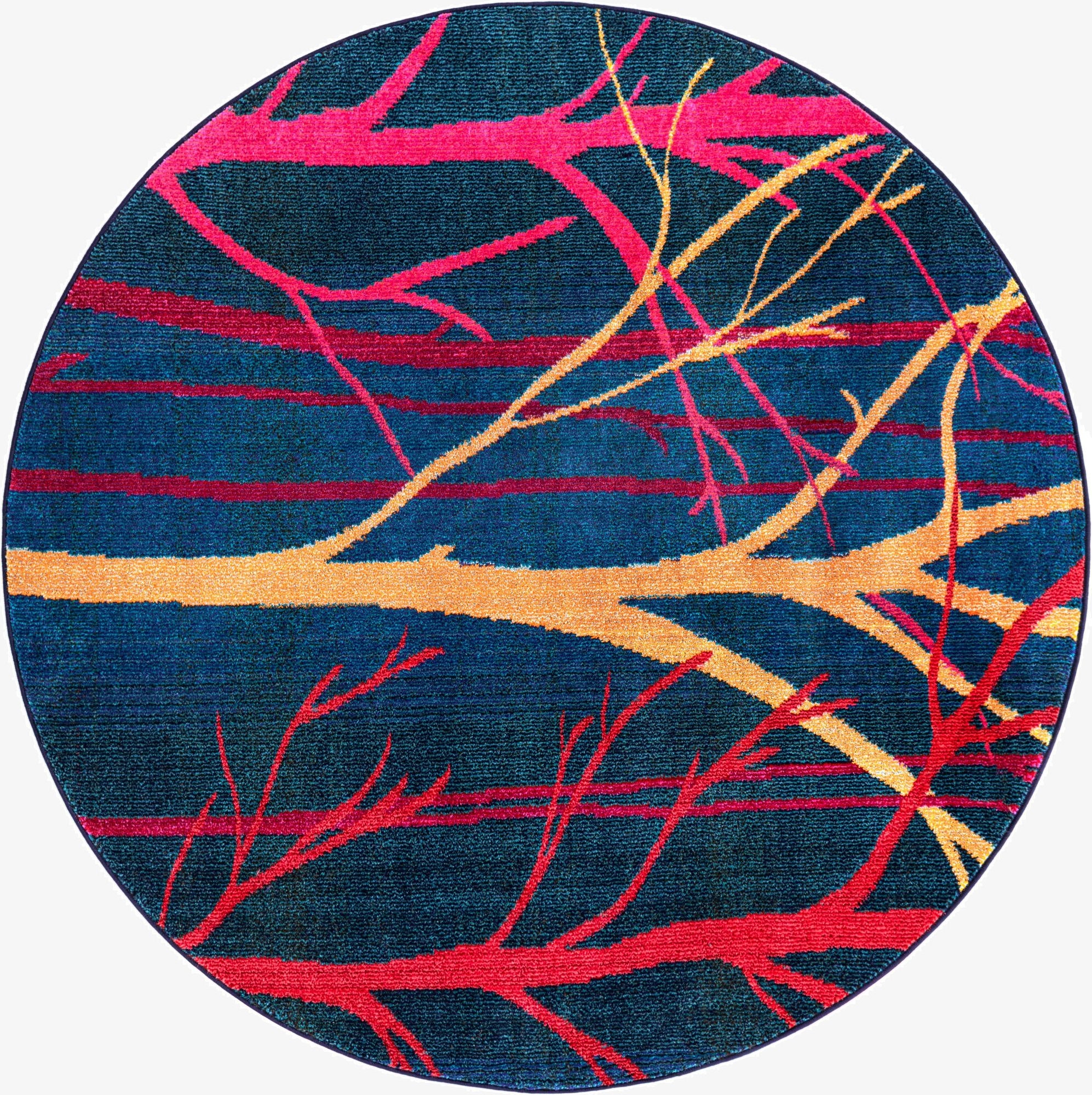 6' x 6' Washable Hyacinth Round Rug