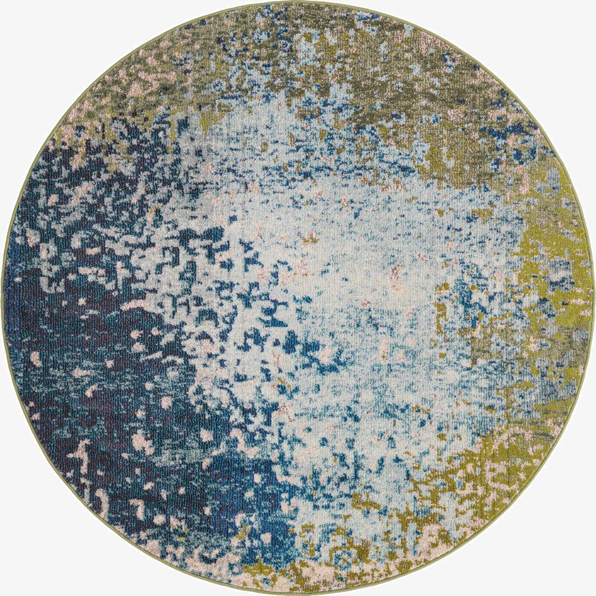 5' x 5' Washable Hyacinth Round Rug