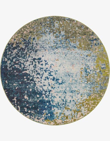 5' x 5' Washable Hyacinth Round Rug
