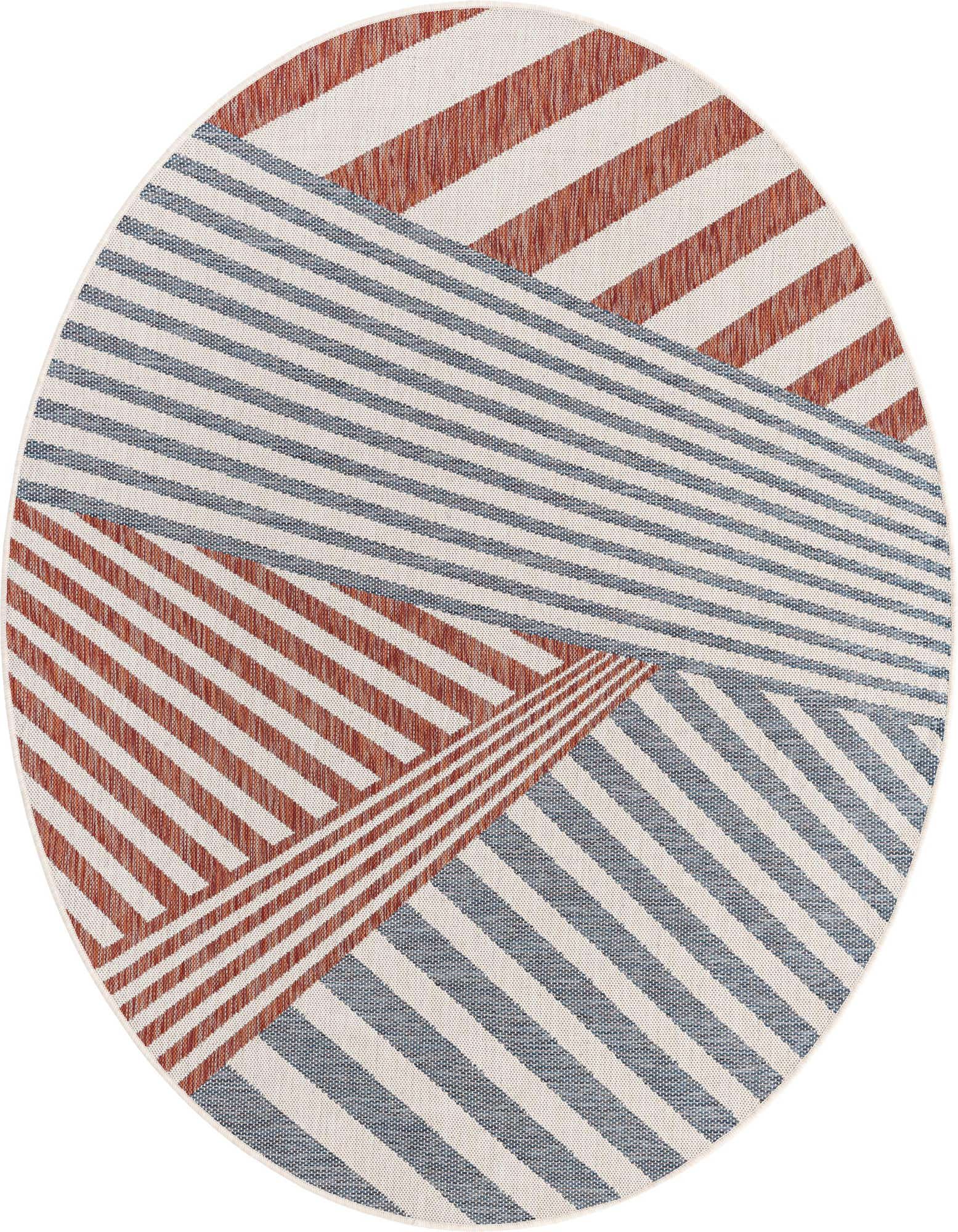 6' 7 x 6' 7 Easy-Clean Jill Zarin Indoor / Outdoor Round Rug