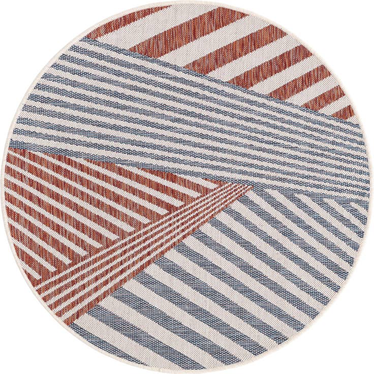 Detail image of 4' x 4' Easy-Clean Jill Zarin Indoor / Outdoor Round Rug