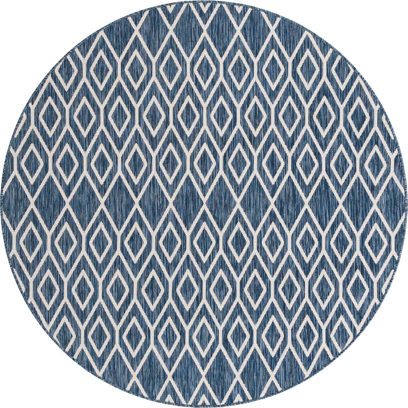 6' 7 x 6' 7 Easy-Clean Jill Zarin Turks and Caicos Indoor / Outdoor Round Rug