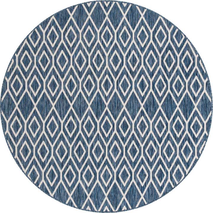 6' 7 x 6' 7 Easy-Clean Jill Zarin Turks and Caicos Indoor / Outdoor Round Rug
