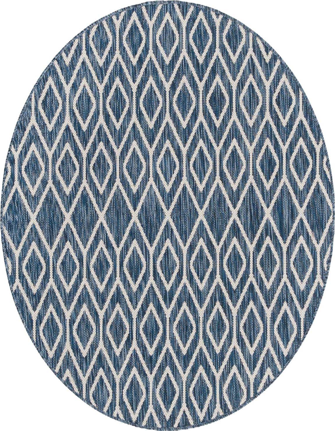 4' x 4' Easy-Clean Jill Zarin Turks and Caicos Indoor / Outdoor Round Rug
