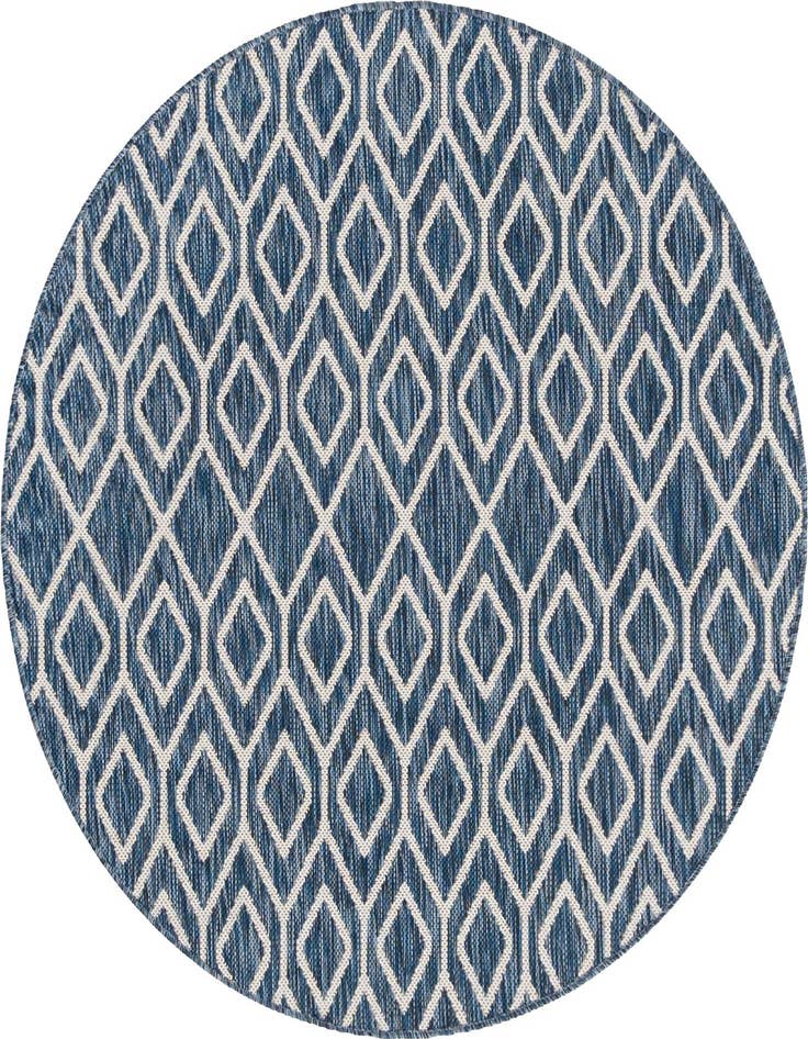 Detail image of 4' x 4' Easy-Clean Jill Zarin Turks and Caicos Indoor / Outdoor Round Rug