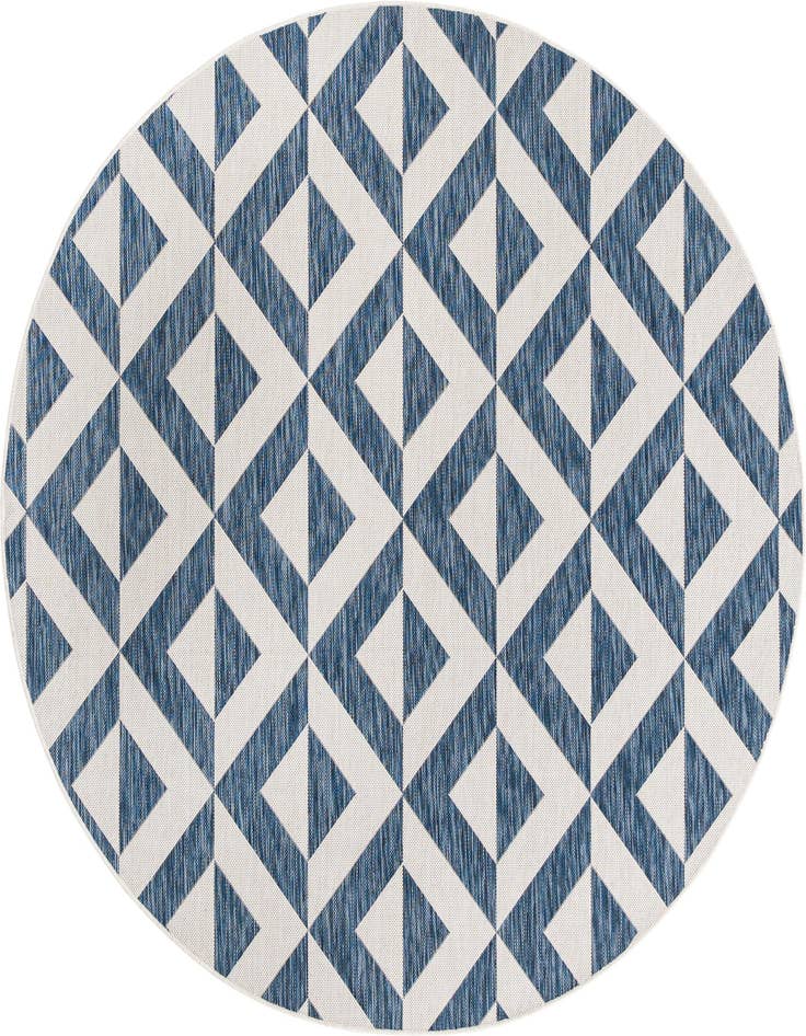 Detail image of 6' 7 x 6' 7 Easy-Clean Jill Zarin Napa Indoor / Outdoor Round Rug