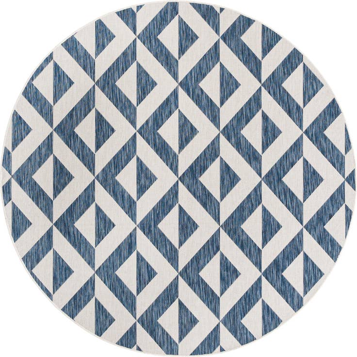 Detail image of 6' 7 x 6' 7 Easy-Clean Jill Zarin Napa Indoor / Outdoor Round Rug