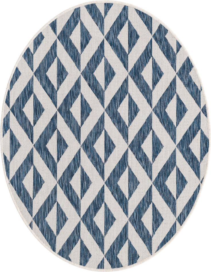 Detail image of 4' x 4' Easy-Clean Jill Zarin Napa Indoor / Outdoor Round Rug
