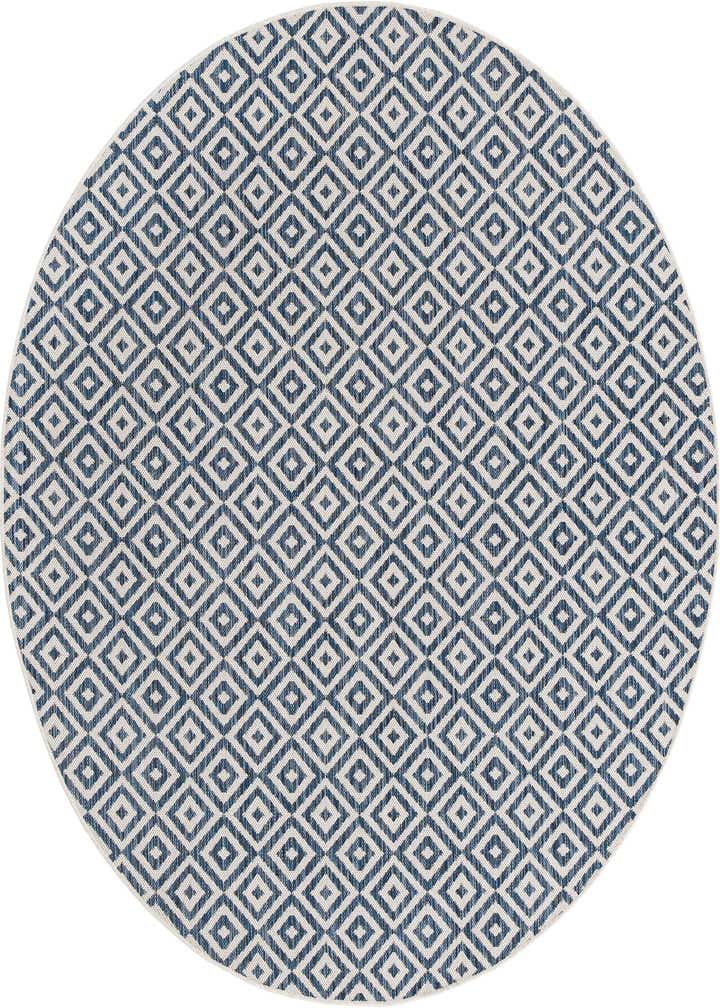 6' 7 x 6' 7 Easy-Clean Jill Zarin Costa Rica Indoor / Outdoor Round Rug