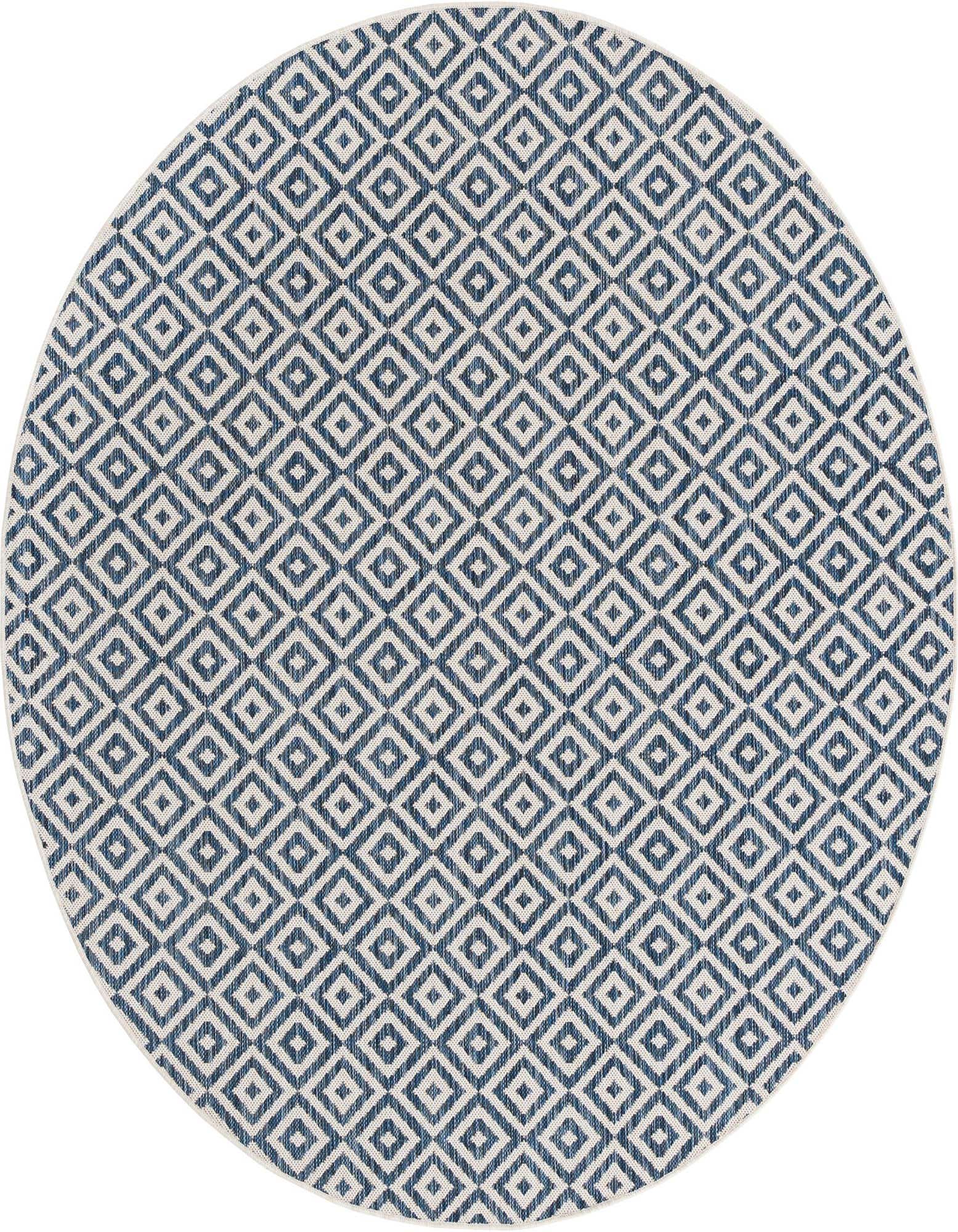 6' 7 x 6' 7 Easy-Clean Jill Zarin Costa Rica Indoor / Outdoor Round Rug