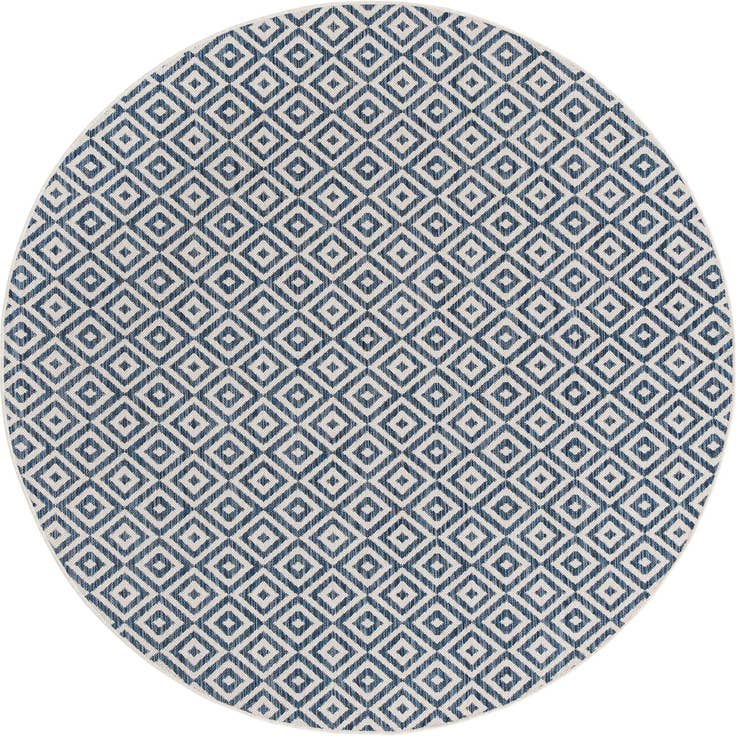 Detail image of 6' 7 x 6' 7 Easy-Clean Jill Zarin Costa Rica Indoor / Outdoor Round Rug