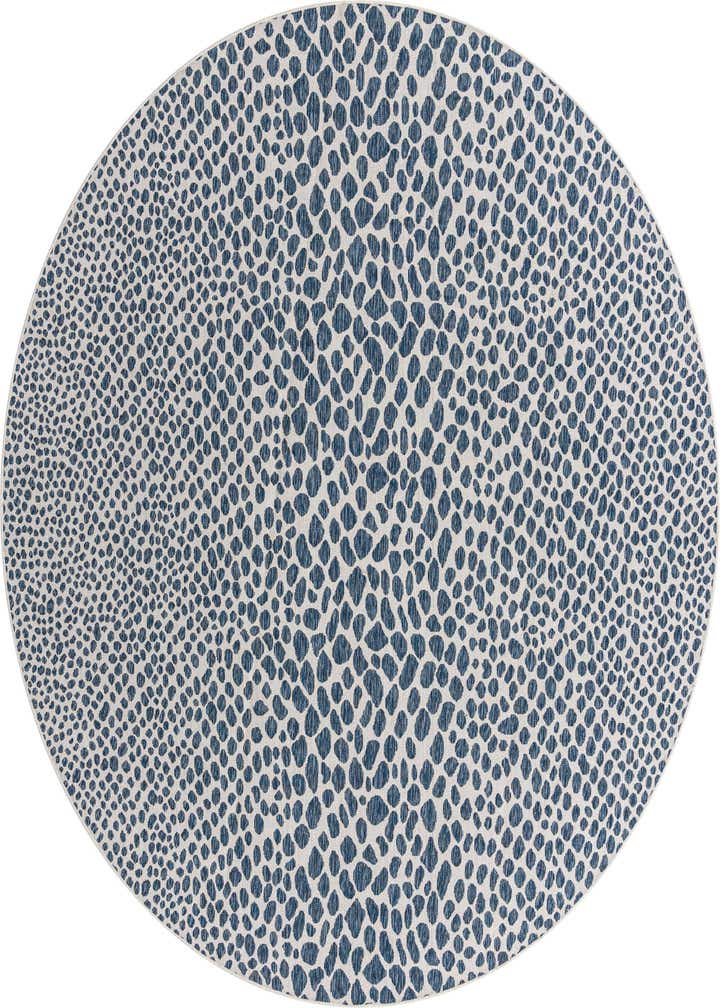 10' 8 x 10' 8 Easy-Clean Jill Zarin Cape Town Indoor / Outdoor Round Rug
