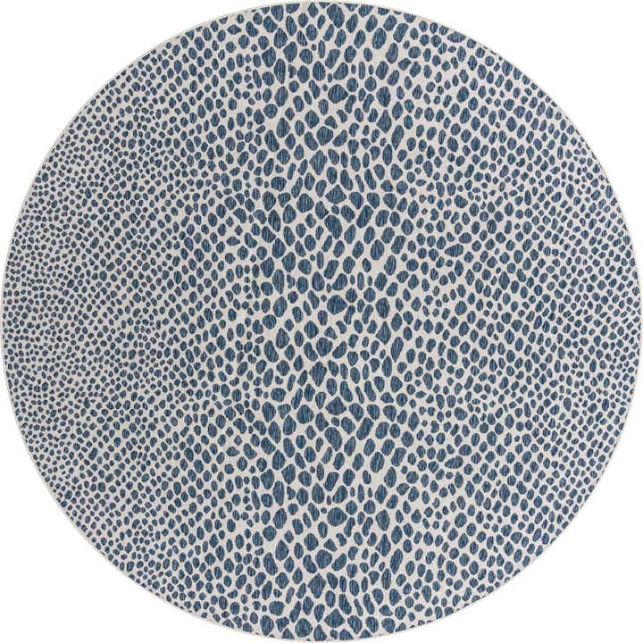10' 8 x 10' 8 Easy-Clean Jill Zarin Cape Town Indoor / Outdoor Round Rug