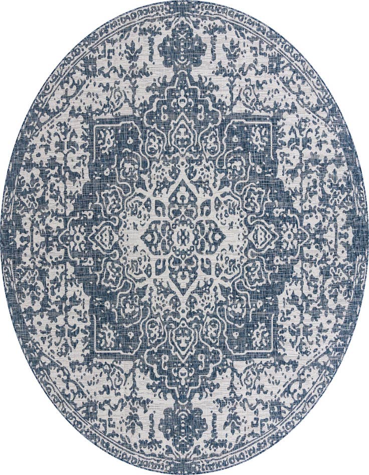 Detail image of 10' 8 x 10' 8 Easy-Clean Jill Zarin Dubai Indoor / Outdoor Round Rug