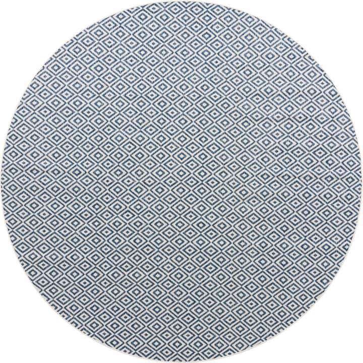 10' 8 x 10' 8 Easy-Clean Jill Zarin Costa Rica Indoor / Outdoor Round Rug
