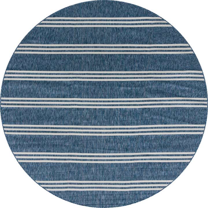 10' 8 x 10' 8 Easy-Clean Jill Zarin Anguilla Indoor / Outdoor Round Rug
