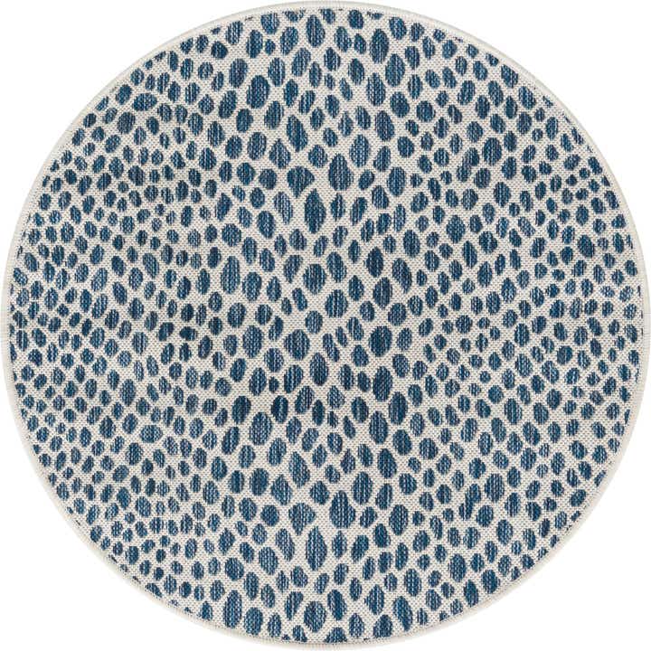 3' x 3' Easy-Clean Jill Zarin Cape Town Indoor / Outdoor Round Rug