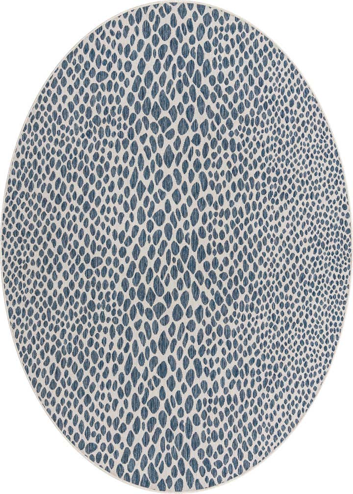 7' 10 x 7' 10 Easy-Clean Jill Zarin Cape Town Indoor / Outdoor Round Rug