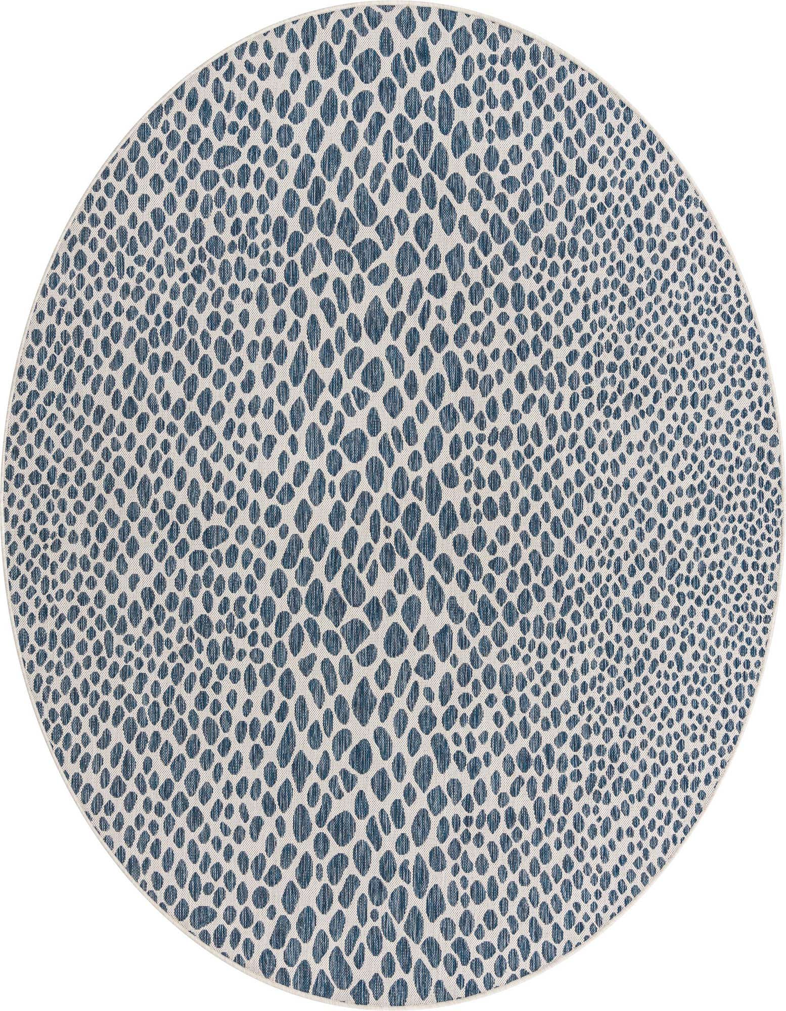 7' 10 x 7' 10 Easy-Clean Jill Zarin Cape Town Indoor / Outdoor Round Rug