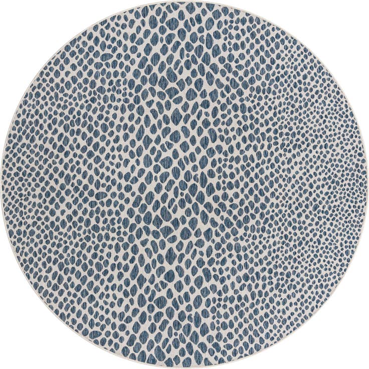 Detail image of 7' 10 x 7' 10 Easy-Clean Jill Zarin Cape Town Indoor / Outdoor Round Rug