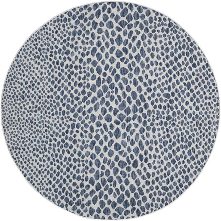 Detail image of 7' x 7' Easy-Clean Jill Zarin Indoor / Outdoor Round Rug
