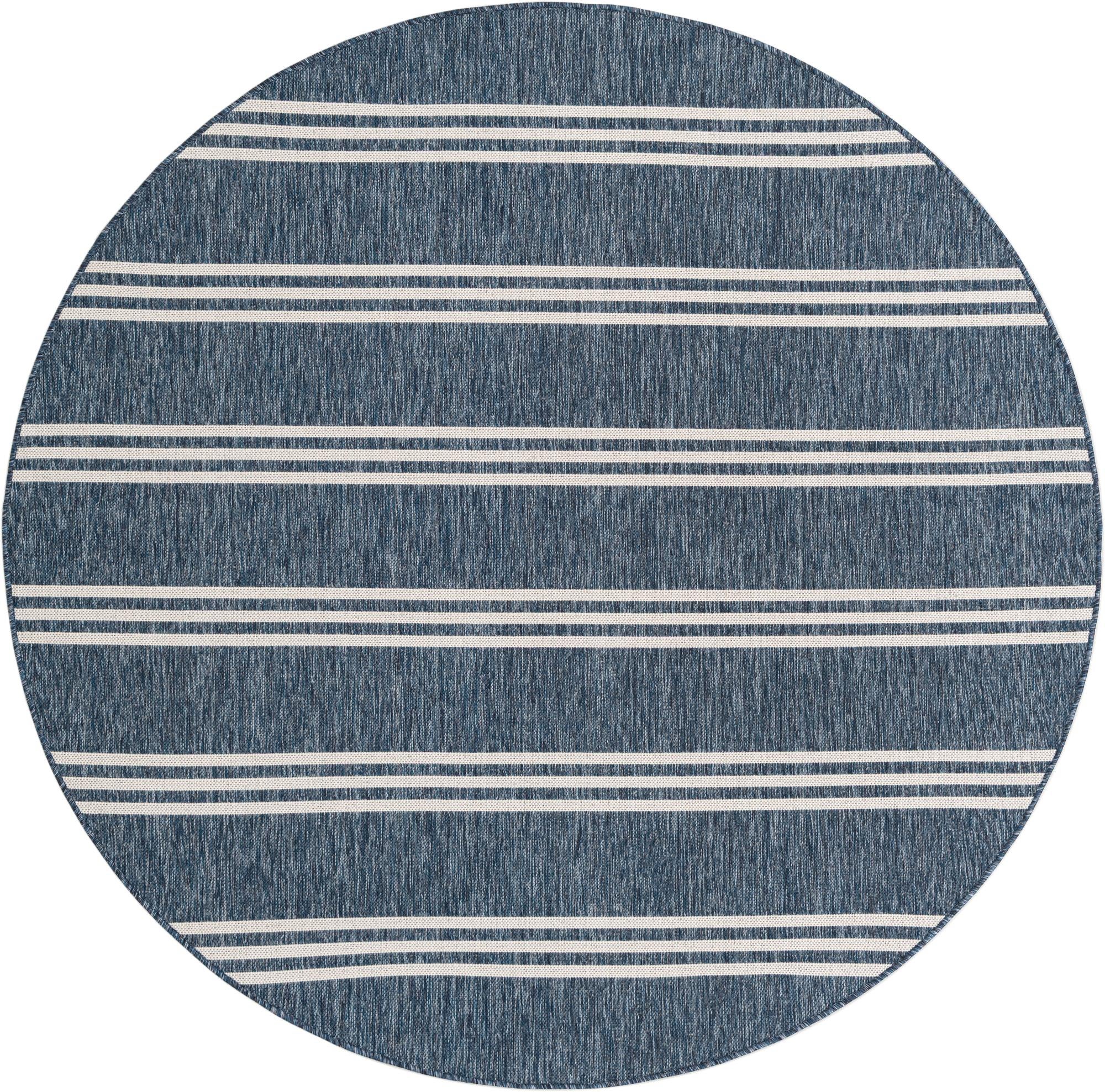 7' x 7'  Washable Jill Zarin Indoor / Outdoor Round Rug
