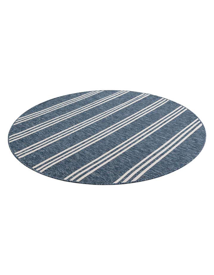 7' x 7' Easy-Clean Jill Zarin Indoor / Outdoor Round Rug