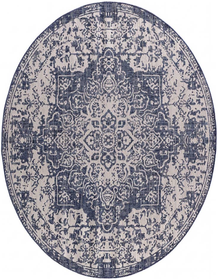 Detail image of 7' x 7' Easy-Clean Jill Zarin Indoor / Outdoor Round Rug