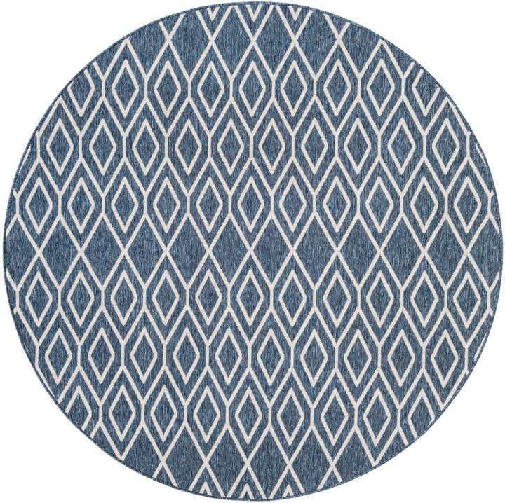 7' x 7' Easy-Clean Jill Zarin Indoor / Outdoor Round Rug