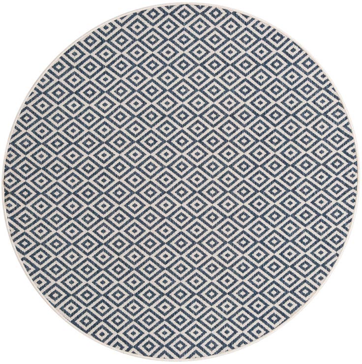 Detail image of 7' x 7' Easy-Clean Jill Zarin Indoor / Outdoor Round Rug