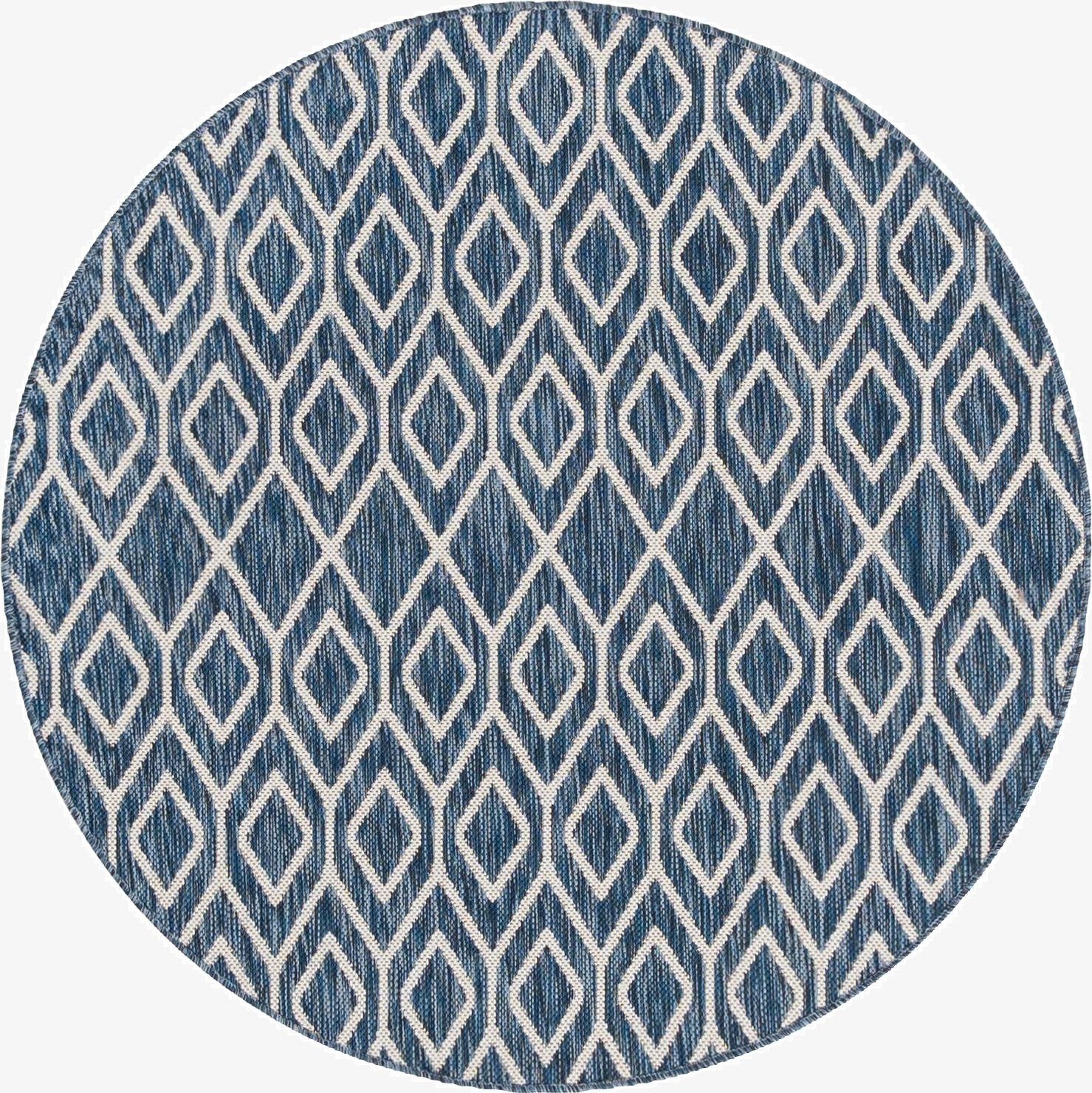 4' x 4'  Washable Jill Zarin Turks and Caicos Indoor / Outdoor Round Rug