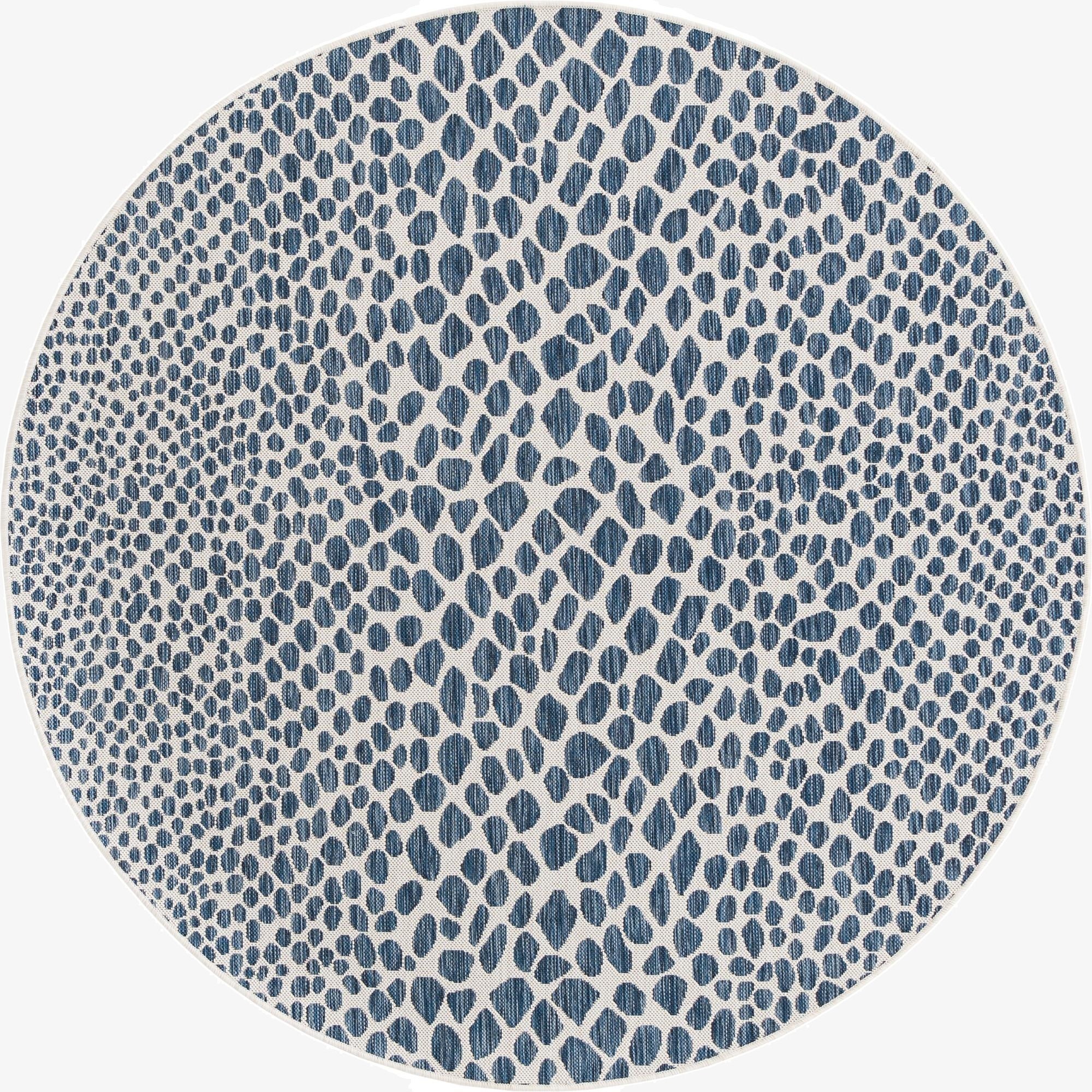 6' 7 x 6' 7  Washable Jill Zarin Cape Town Indoor / Outdoor Round Rug