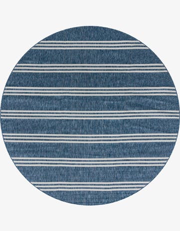 10' 8 x 10' 8 Easy-Clean Jill Zarin Anguilla Indoor / Outdoor Round Rug