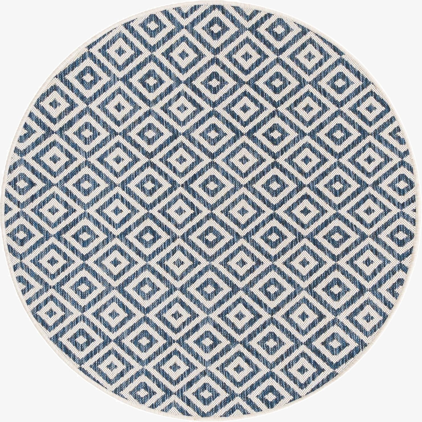 4' x 4'  Washable Jill Zarin Costa Rica Indoor / Outdoor Round Rug