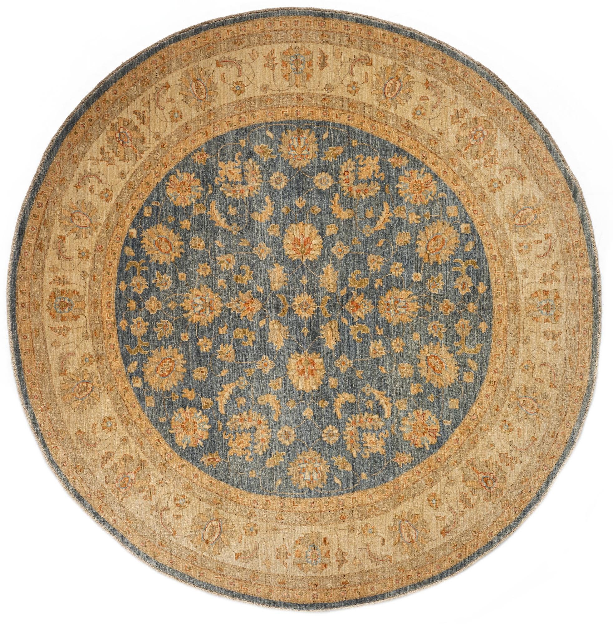 8' x 8' 2 Kaizar Wool Round Rug