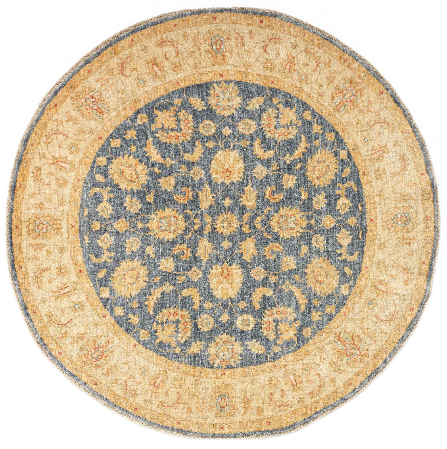4' 10 x 4' 11 Kaizar Wool Round Rug