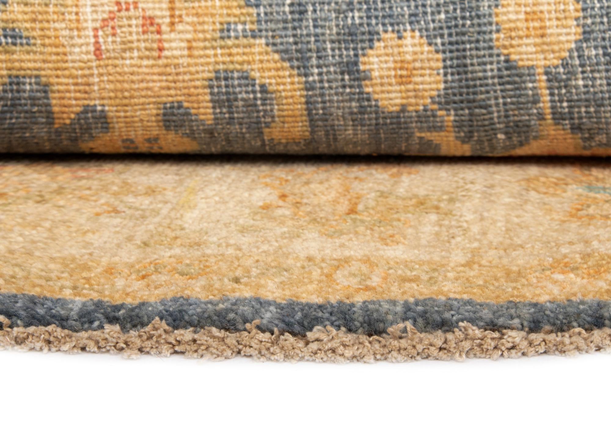 4' 11 x 4' 11 Kaizar Wool Round Rug