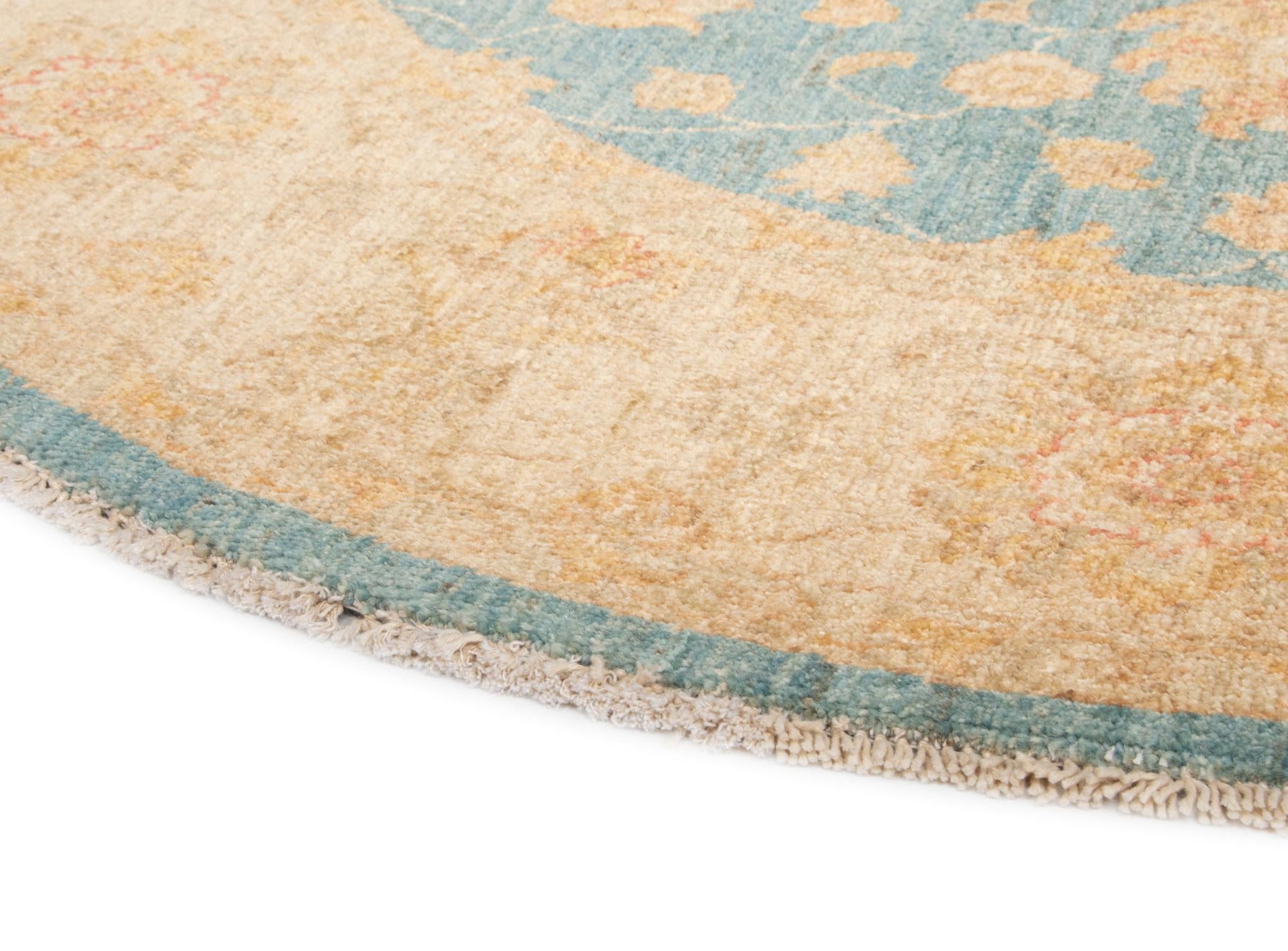 4' 11 x 4' 11 Kaizar Wool Round Rug